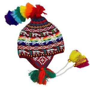Handmade Artisanal Peruvian Beaded Chullo Hat